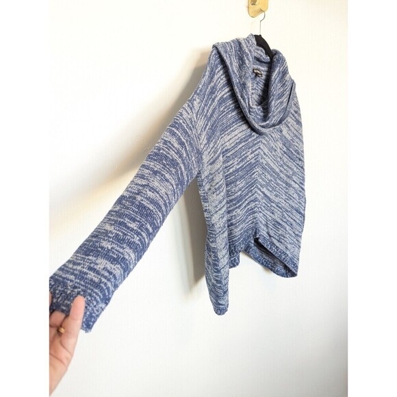 Express Sweater Womens Size M/L Blue Wool Mohair Blend Oversized Cozy Y2K 90s - Picture 4 of 10